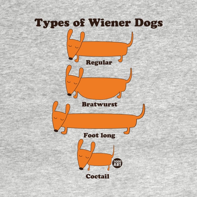 TYPES WIENERS by toddgoldmanart